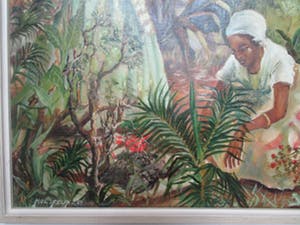 AcheterNiet of onleesbaar gesigneerd - Dames figuren in de jungle? Enchérissez de 1!