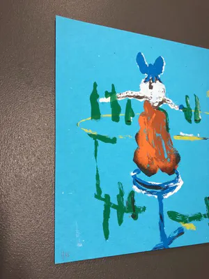 Espen Hagen - Gr Zeefdruk SIX LADIES AT THE BLUE BAR. Hand gesigneerd kopen? Bied vanaf 40!