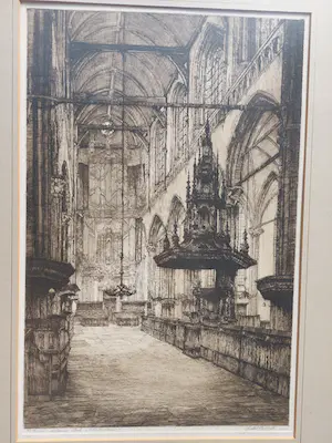 Johan D. Scherft - Interieur Nieuwe Kerk in Amsterdam kaufen? Bieten Sie von 40!