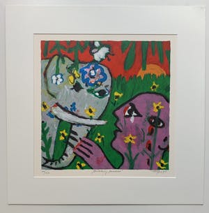 Hans Truijen - kleurenzeefdruk | 'Touching Paradise' | 1995 kopen? Bied vanaf 80!