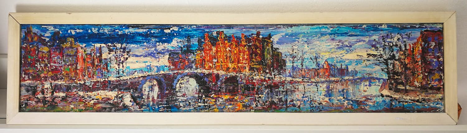 Arnoldus Oldenhave - Amsterdam. Stadsgezicht. Gracht. verkocht voor € 119!