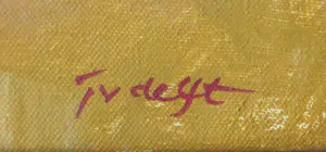 Buy Jan van Delft - Acryl op doek, Tulp (groot)? Bid from 200!