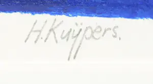 Henk Kuijpers - Zeefdrukl, Nisaki - Ingelijst (Groot) kopen? Bied vanaf 1!
