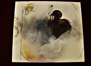 Ger Lataster - Indrukwekkend Expressionistisch olieverf "Compositie met gele bloem" GROOT! kopen? Bied vanaf 1480!