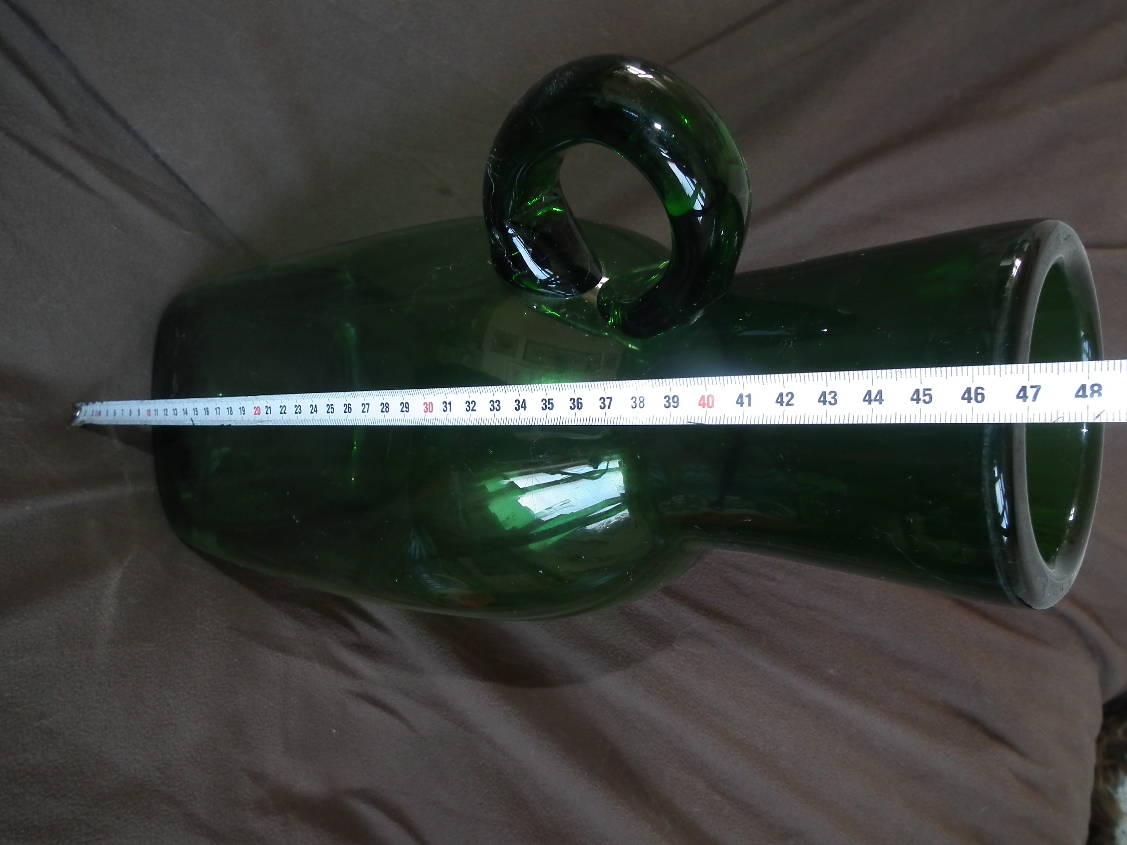 Empoli Glas - Empoli verde vaas met aangezet oor kopen? Bied vanaf 50!