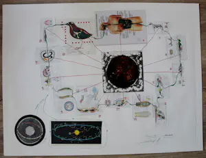 Patrick Van Caekenbergh - Collage: ontwerp "Zodiac" - 1994 kopen? Bied vanaf 2000!