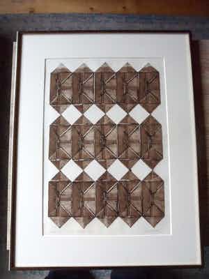 Enric Adsera Riba - diepdruk/aquatint, gesigneerd verkocht voor € 40!