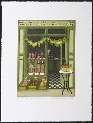 Laetitia de Haas - Lot van vijf kleurenetsen, Stillevens kopen? Bied vanaf 60!