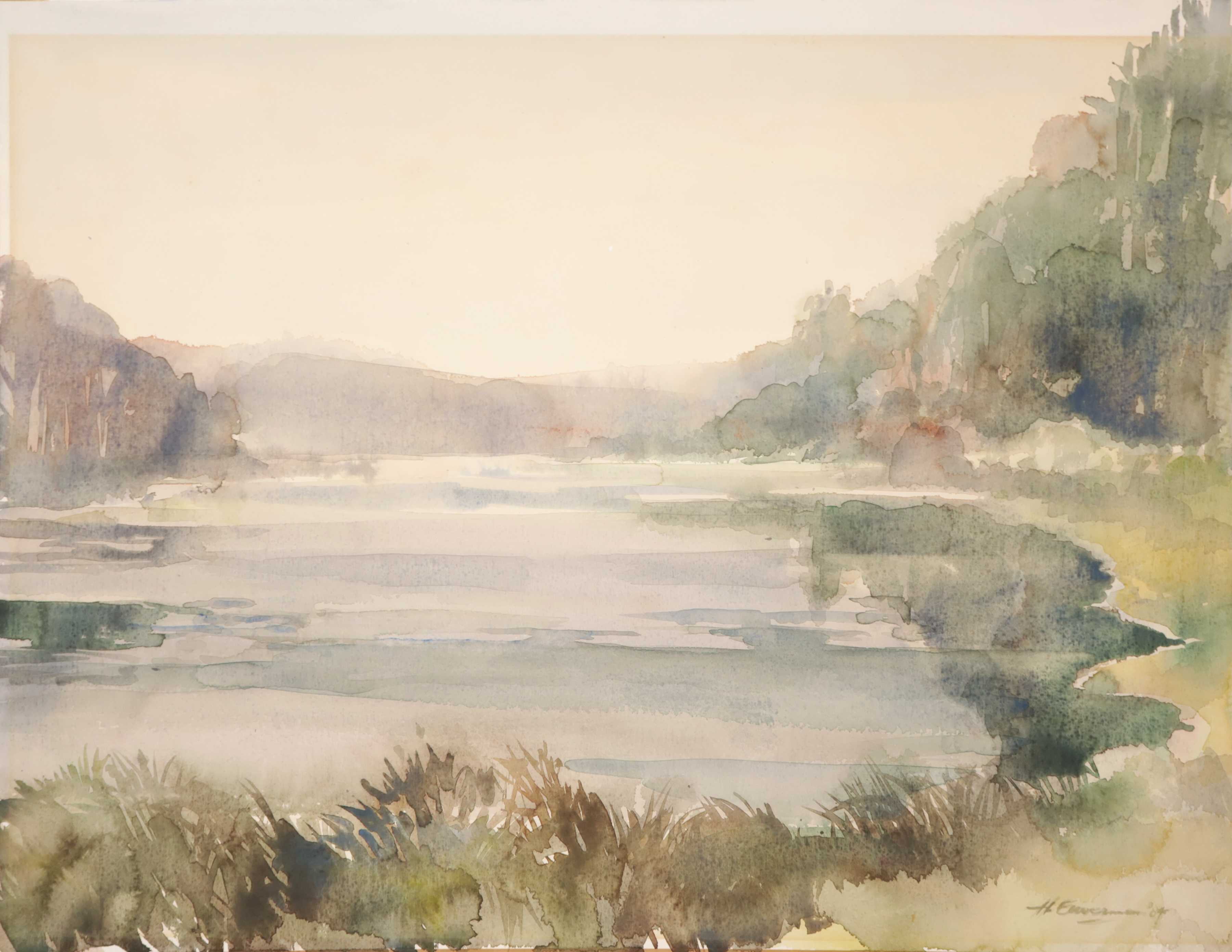 Hen Euverman - Aquarel, Meer kopen? Bied vanaf 1!