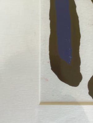 Niet of onleesbaar gesigneerd - Gouache Cobra stijl van Petra Kaak,gesigneerd en ingelijst, unica kopen? Bied vanaf 10!