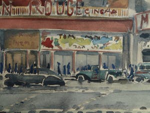 Niet of onleesbaar gesigneerd - Aquarel , “Moulin Rouge in Parijs” – gesigneerd - 1930 kopen? Bied vanaf 10!