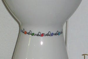 Delphine Boel - Vaas 'Love' met certificaat (niet meer in handel te koop) kopen? Bied vanaf 65!