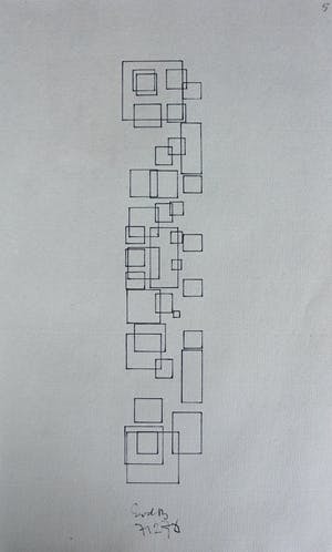Siep van den Berg - pentekening - 1976 kopen? Bied vanaf 75!