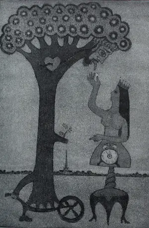 Willem Westbroek - 2 etsen op 1 blad: "voor Joop" - 1971 kopen? Bied vanaf 39!