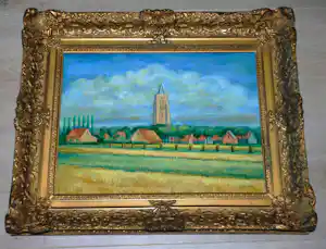 Laurens Jannis Braams - Oostkapelle - Zeeland - olieverfschilderij vendu pour 95€ !