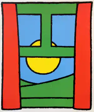 Dick Bruna - Naar buiten, zeefdruk (groot) verkauft für € 250!