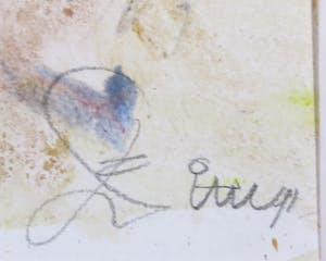 Franscz Witte - Gemengde techniek op papier, Abstract I kopen? Bied vanaf 1!