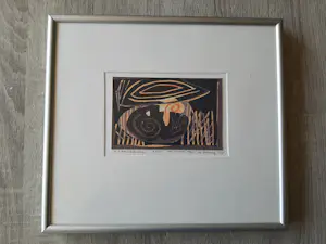 Wim van Broekhoven - Zeefdruk, Titel, De droom van de koning. kopen? Bied vanaf 30!