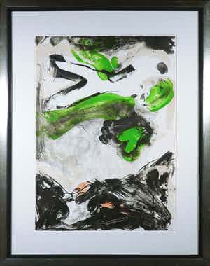 Ger Lataster - Litho, Zonder titel - Ingelijst (Groot) verkocht voor € 1!