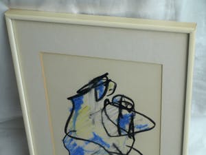 Anton Heyboer - Pastel, “Moeder en kind” – gesigneerd & ingelijst kopen? Bied vanaf 1!