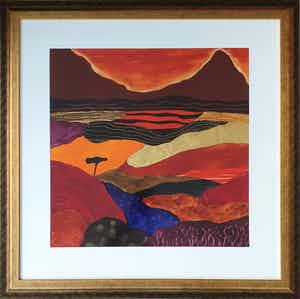 Ronald Boonacker - Aquarel - "Italiaans landschap" - Unica verkocht voor € 145!