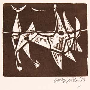 Corneille - Litho, Zonder titel verkocht voor € 1!