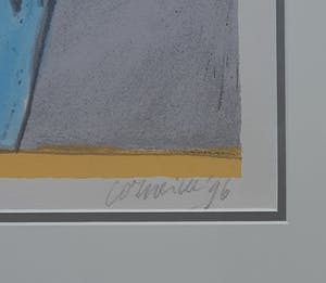 Corneille - Laatste keer " Visage et Oiseau bleu ". Zeer fraai ingelijst!! kopen? Bied vanaf 155!