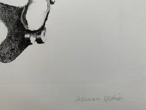 Buy Herman Gordijn - handgesigneerde litho | 'Rolschaatser' | 1995? Bid from 60!