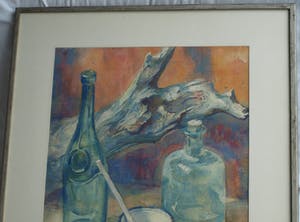 Klaas Pijlman - Aquarel , Stilleven – gesigneerd & ingelijst – Groot - 1963 kopen? Bied vanaf 75!