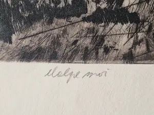 Ronald Abram - Joods Amsterdams kunstenaar - Abstracte Ets - 1963 - gesigneerd - kleine oplage kopen? Bied vanaf 38!