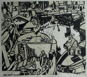 Manuel Kurpershoek - Houtsnede “Boten”, 1980 + Nobilis Cahier Prentkunst nr. 13 , 2019 kopen? Bied vanaf 35!