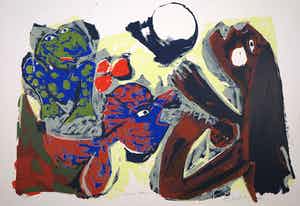 John Lie a Fo - Zeefdruk, Lum Blanc verkocht voor € 35!