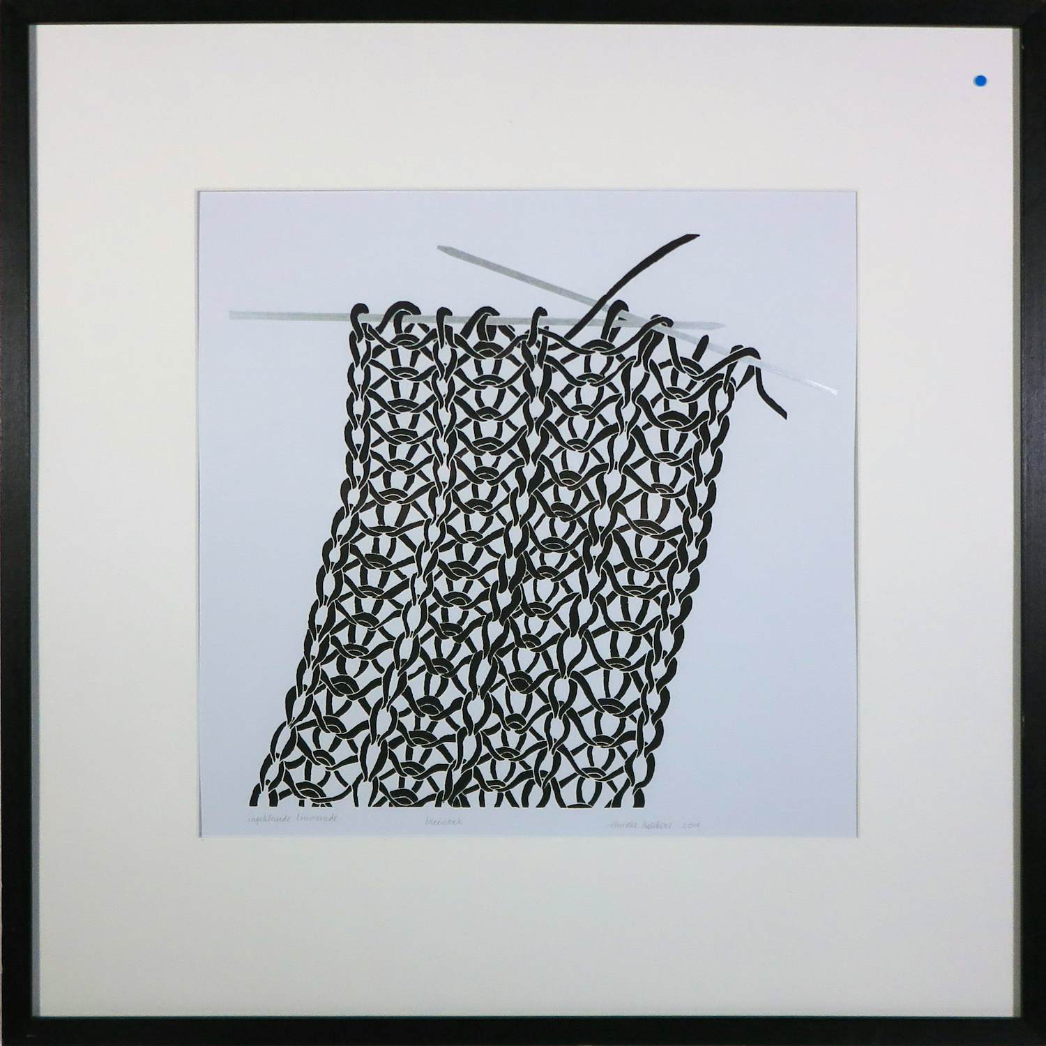 Anneke Dekkers - Litho, Breiwerk- Ingelijst kopen? Bied vanaf 40!