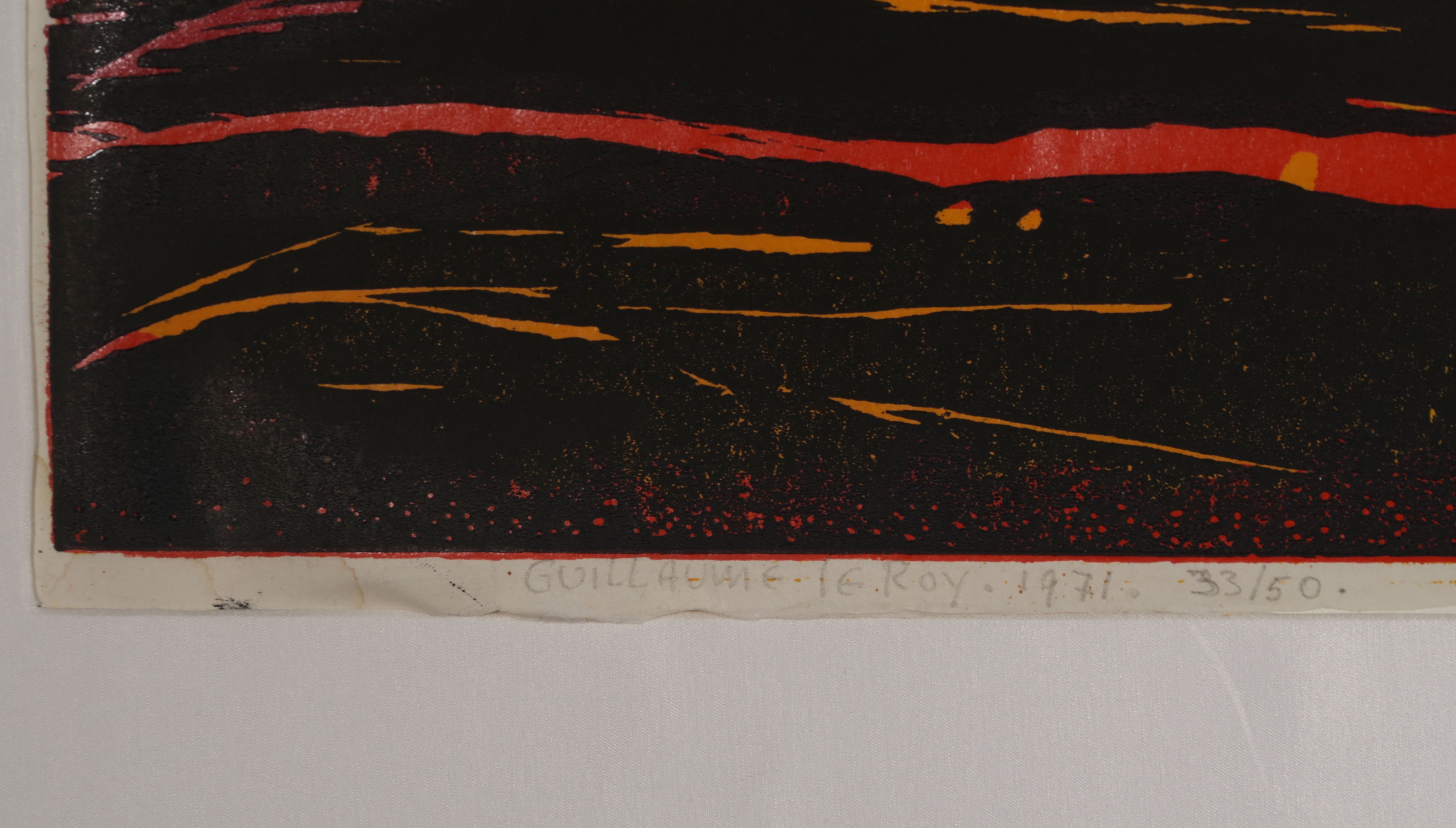 Guillaume Le Roy - Houtsnede, Zonder titel (Zeer groot) kopen? Bied vanaf 40!