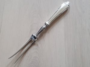 Georg Nilsson - Vleesvork, 6 Dinervorken, 6 Dessertlepels - Model Riche 694 kopen? Bied vanaf 1!