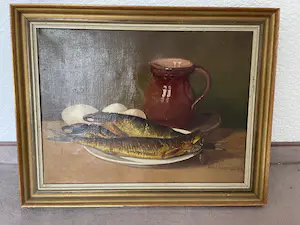 Piet Brouwer - Stilleben mit Fischen kaufen? Bieten Sie von 150!