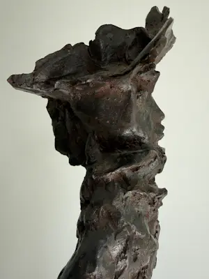 Theo van der Nahmer - bronzen sculptuur | 'Joffer' (Groot werk) kopen? Bied vanaf 1500!