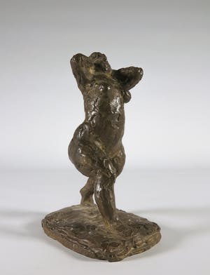 Arie Teeuwisse - Bronzen beeld van een staande naakte vrouw kopen? Bied vanaf 300!