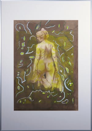 Niet of onleesbaar gesigneerd - Gemengde techniek, Zonder titel - Ingelijst kopen? Bied vanaf 1!