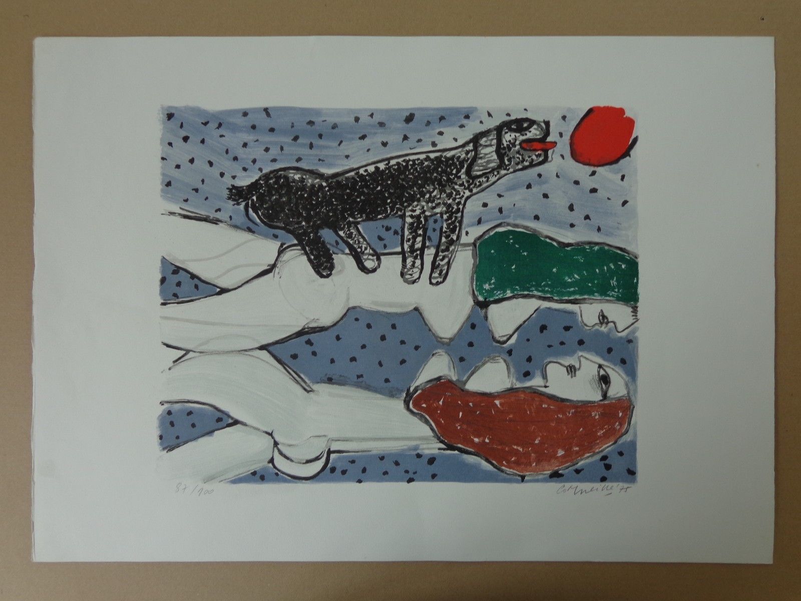Corneille - TWEE NAAKTE VROUWEN / KLEURLITHO / 52x72cm / SIG / 1975 kopen? Bied vanaf 145!