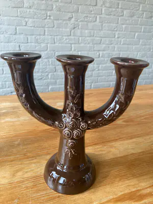 Rosa Ljung - Grote keramische 3 - arm kandelaar, Scandinavian Design, 1980 kopen? Bied vanaf 28!
