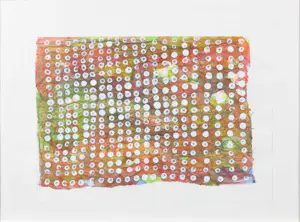 Liz Strick - Gemengde techniek op papier, Hidden Hieroglyphics kopen? Bied vanaf 1!