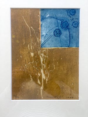 Jan Montyn - Abstracte Compositie - Ets, Prachtig Ingelijst kopen? Bied vanaf 110!