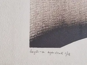 Henc van Maarseveen - 1996 - monochrome schuifdruk - "Leegte -A" - zeer kleine oplage (12) kopen? Bied vanaf 43!