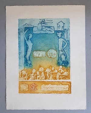 Jan Montyn - ets 'DE ONTMOETING' kopen? Bied vanaf 79!