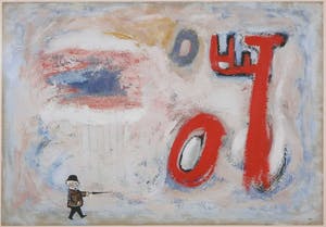 Hector Vilche - Gemengde techniek op board, Zonder titel - Ingelijst kopen? Bied vanaf 150!