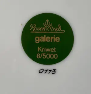 Ferdinand Kriwet - Rosenthal - Nr. 8 kunstenaars wandbord (1975) "Text Teller" kopen? Bied vanaf 50!