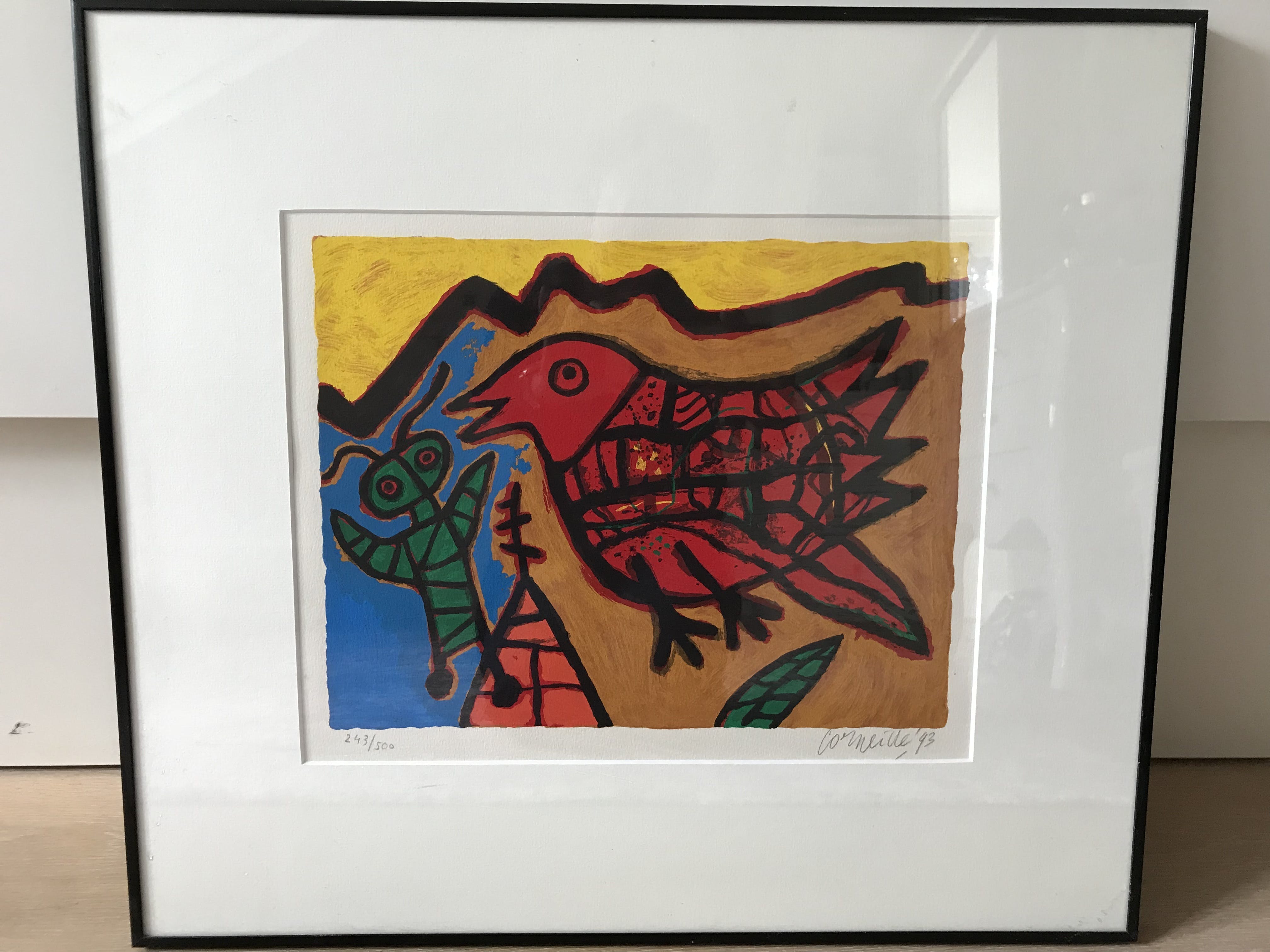 Corneille - Oiseau, bijzondere litho uit 1993 kopen? Bied vanaf 149!