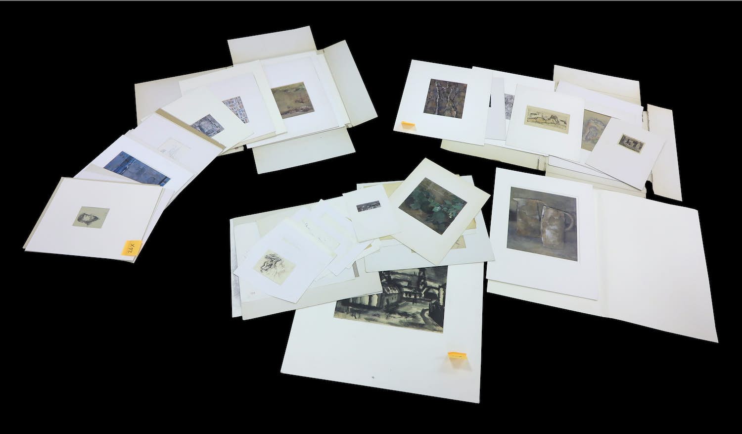 Jan Miechels - Lot van 60 diverse werken op papier verkocht voor € 100!