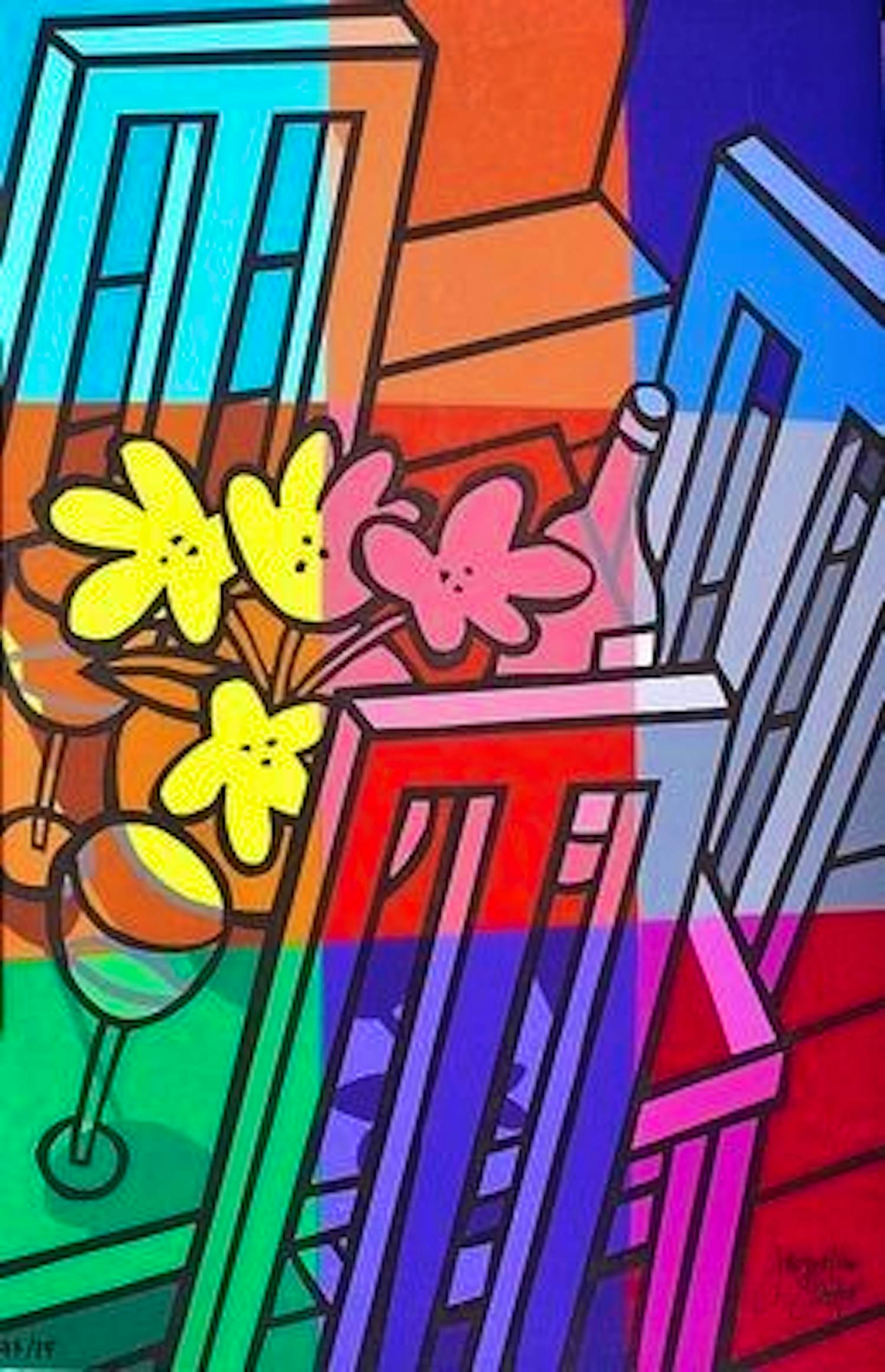 Jacqueline Schäfer - Kleurenzeefdruk STILLEVEN Handgesigneerd kopen? Bied vanaf 110!